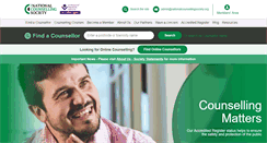 Desktop Screenshot of nationalcounsellingsociety.org