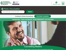 Tablet Screenshot of nationalcounsellingsociety.org